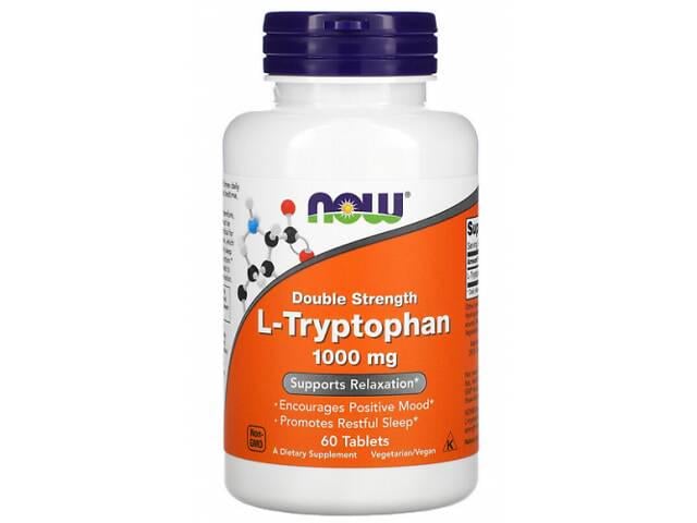 Дієтична добавка Now L-Tryptophan 1000 mg 60 таблеток