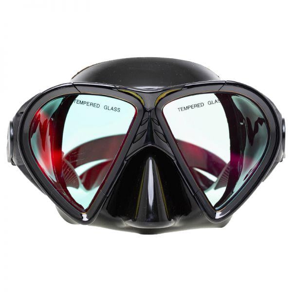 Маска для подводной охоты и дайвинга Marlin Crystal Black с просветленными стеклами