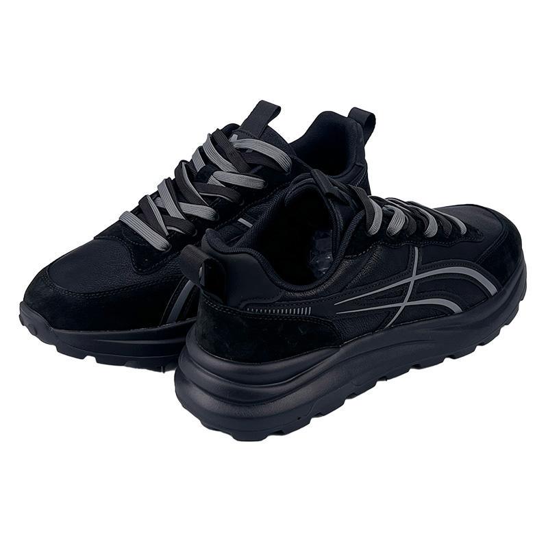 Чоловічі кросівки комбіновані шкіра 106615-1 p. 45 27,5 см Чорний - фото 3