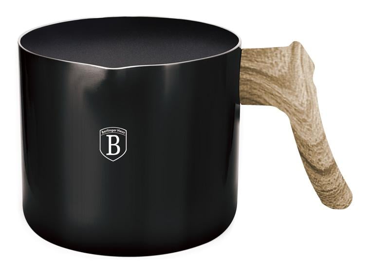 Кружка для кип'ятіння молока Berlinger Haus Ebony Maple 1,2 л мармурове антипригарне покриття (BH-6137)