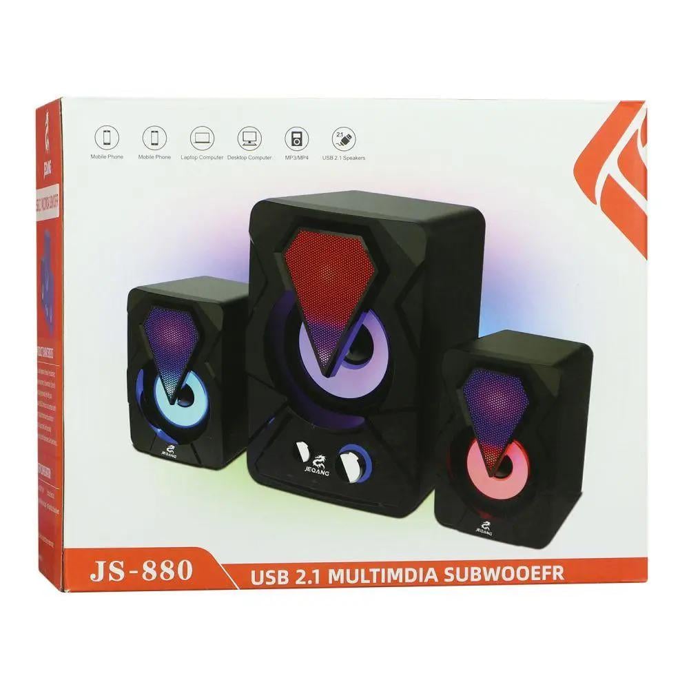 Колонки для ПК JEQANG JS-880 2.1 Hi-Fi/RGB светодиоды (ЦУ-00038780) - фото 3