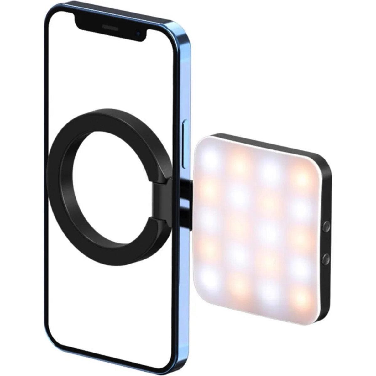 Світло постійне бездротове на телефон Ulanzi Vijim LT010 Smartphone Magsafe Selfie Flip Light 300 mAh Black (UV-3021)