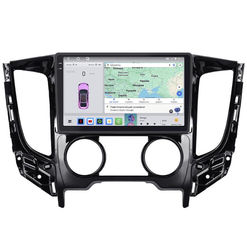 Автомагнитола штатная Lesko для Mitsubishi Pajero Sport III ver.1 2015-2019 4/64 QLED CarPlay 4G Wi-Fi GPS 360 Prime 9" (30393559)