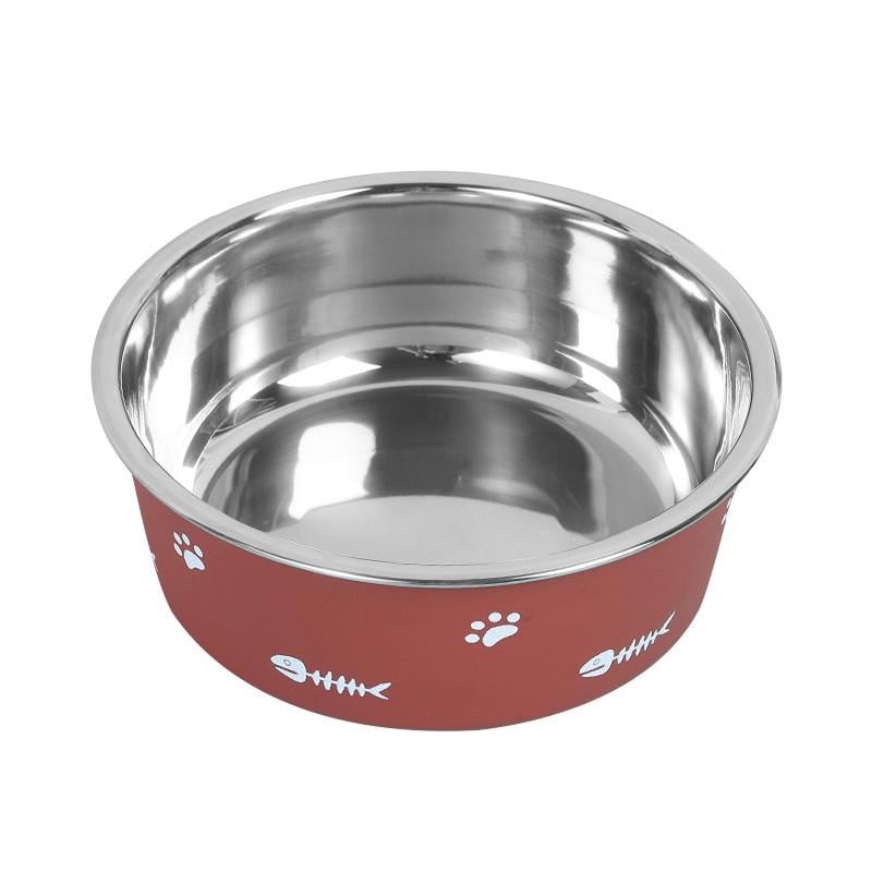 Миска для собак и котов Taotaopets 131120 Red металлическая 96 мм Миска для собак и котов Taotaopets 131120 Red металлическая 96 мм