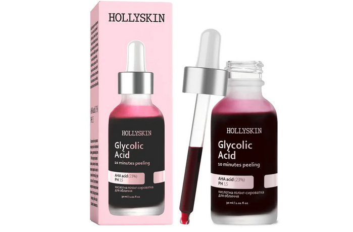 Пілінг-сироватка кислотна для обличчя HOLLYSKIN Glycolic Acid (1716467459)