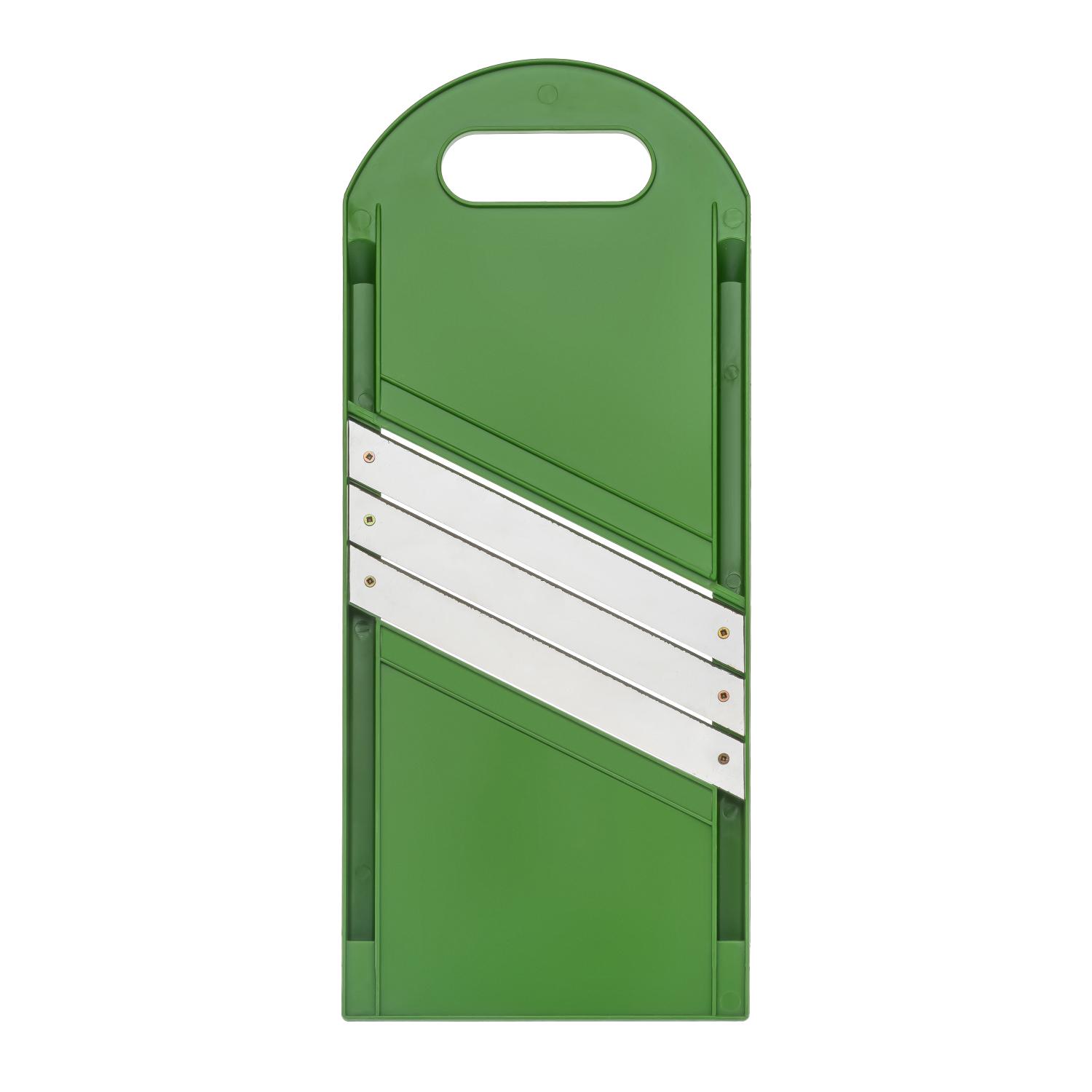 Шинковка для капусты и нарезки овощей/фруктов ручная пластиковая 3 лезвия 16,5х39 см Зеленый (86793) - фото 2 Шинковка для капусты и нарезки овощей/фруктов ручная пластиковая 3 лезвия 16,5х39 см Зеленый (86793) - фото 2