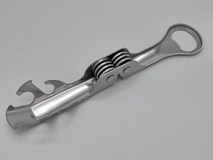 Открывалка для банок/бутылок с точилкой для ножей металлическая L 20 см (1234446590) - фото 4