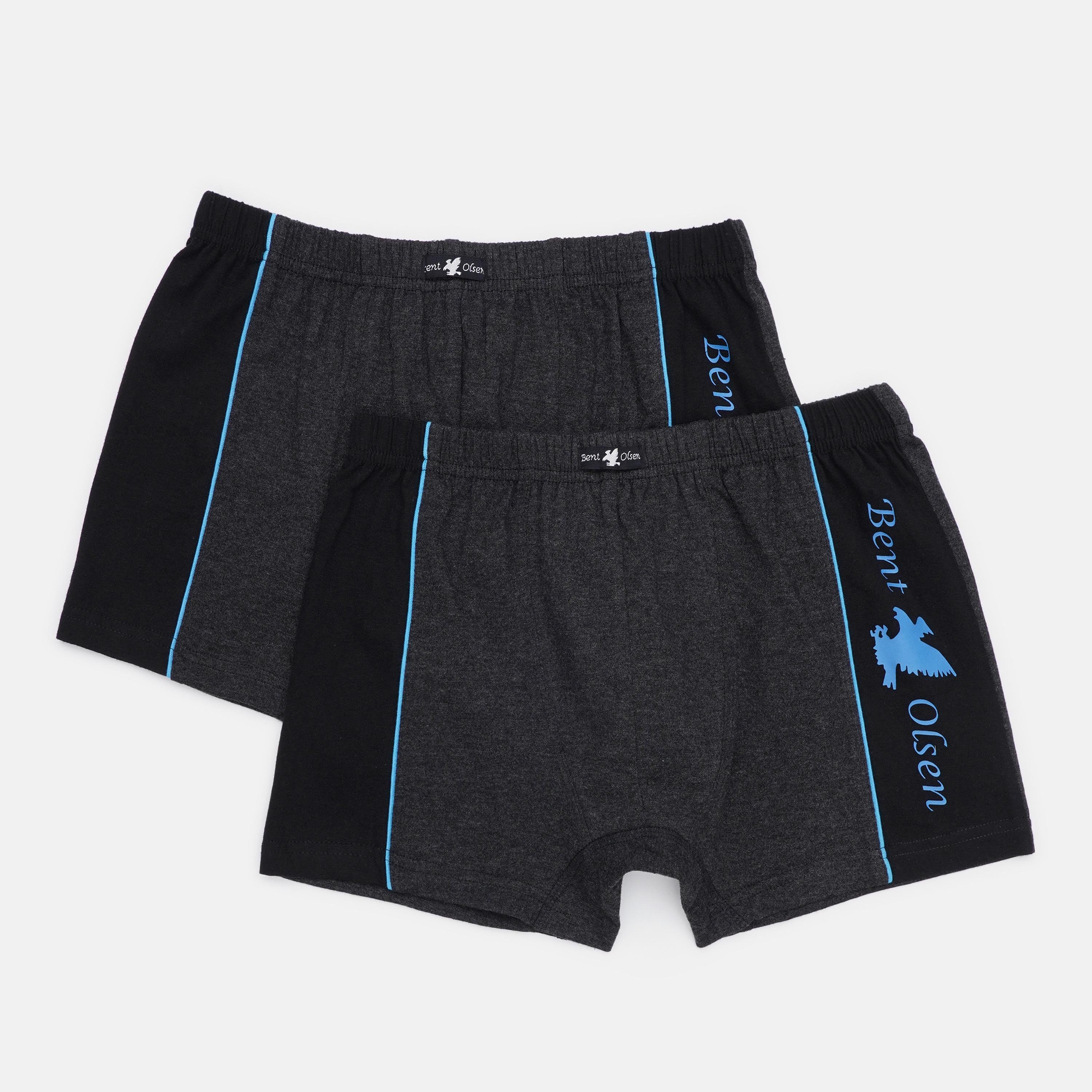 Труси BentOlsen смужка 2 шт. M Сіро-синій (37412101)