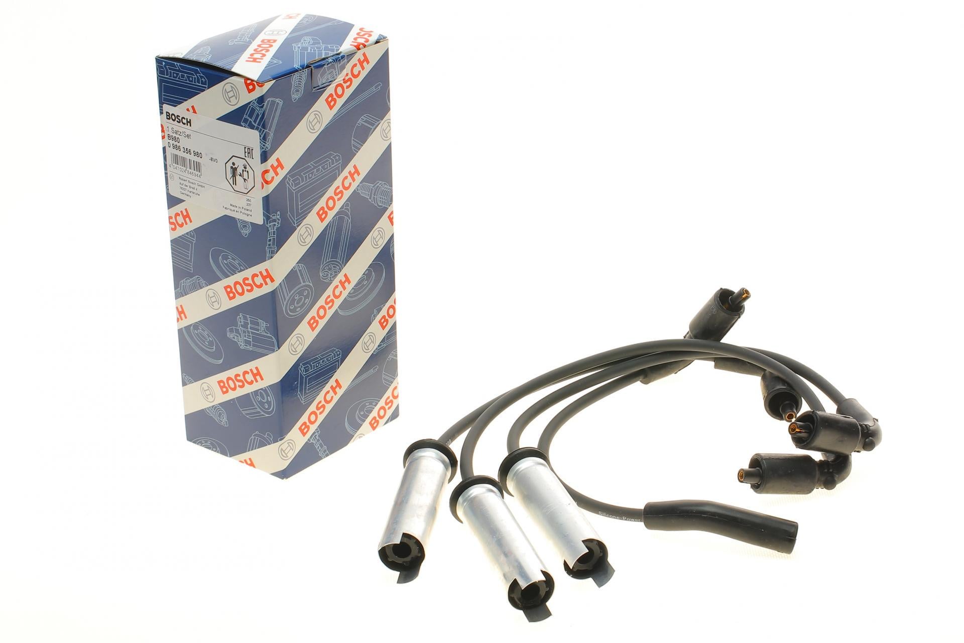 Провода зажигания Daewoo Lanos/Kalos 1.4/1.5 97 высоковольтные (0 986 356 980 BOSCH)