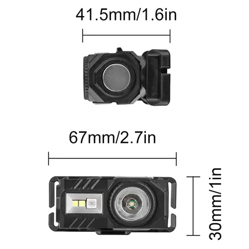 Фонарь налобный Bailong T131-XPE+3SMD датчик движения (tf5813) - фото 3