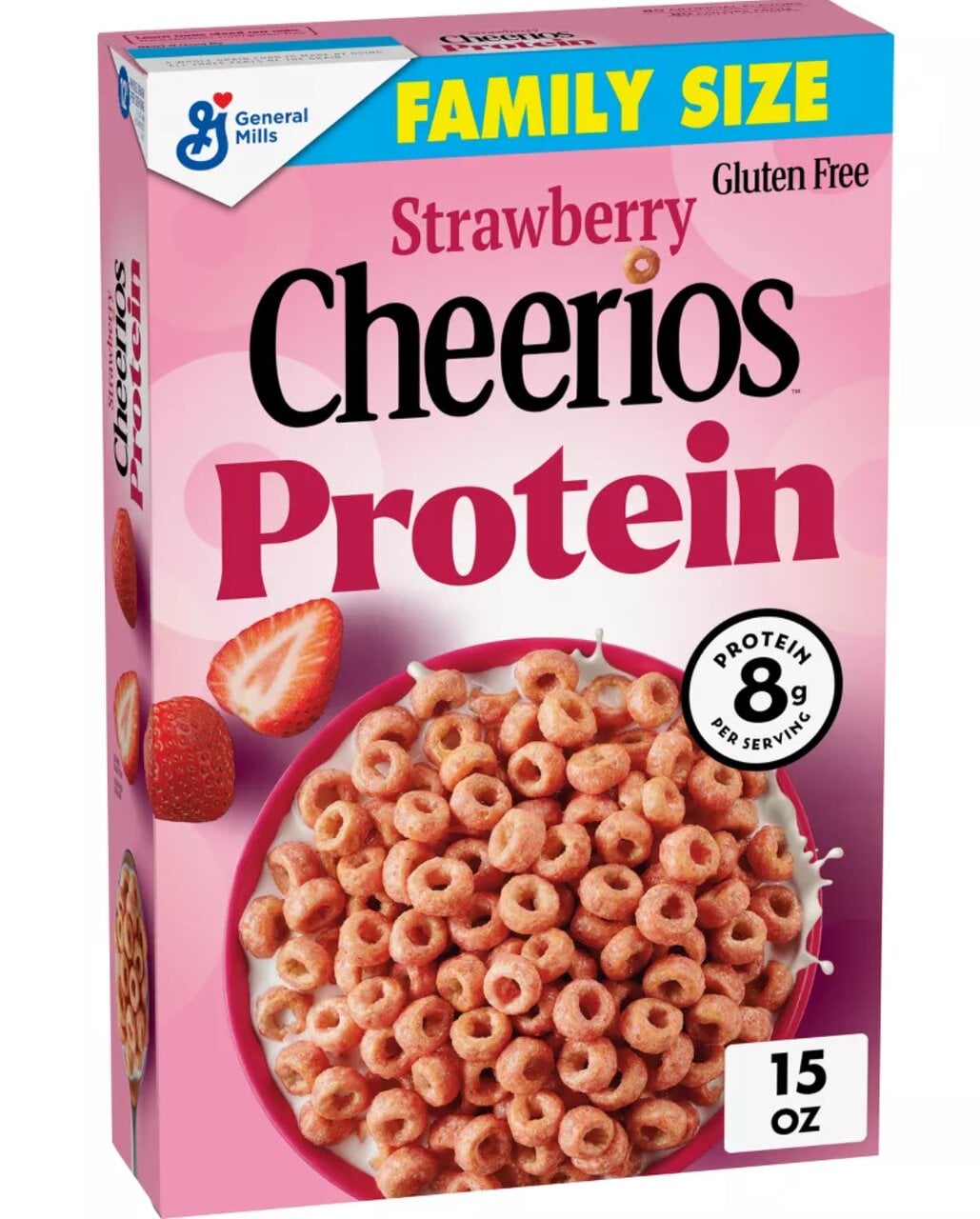 Сухий сніданок General Mills Cheerios Protein Gluten Free Strawberry 425 г (3116232662)