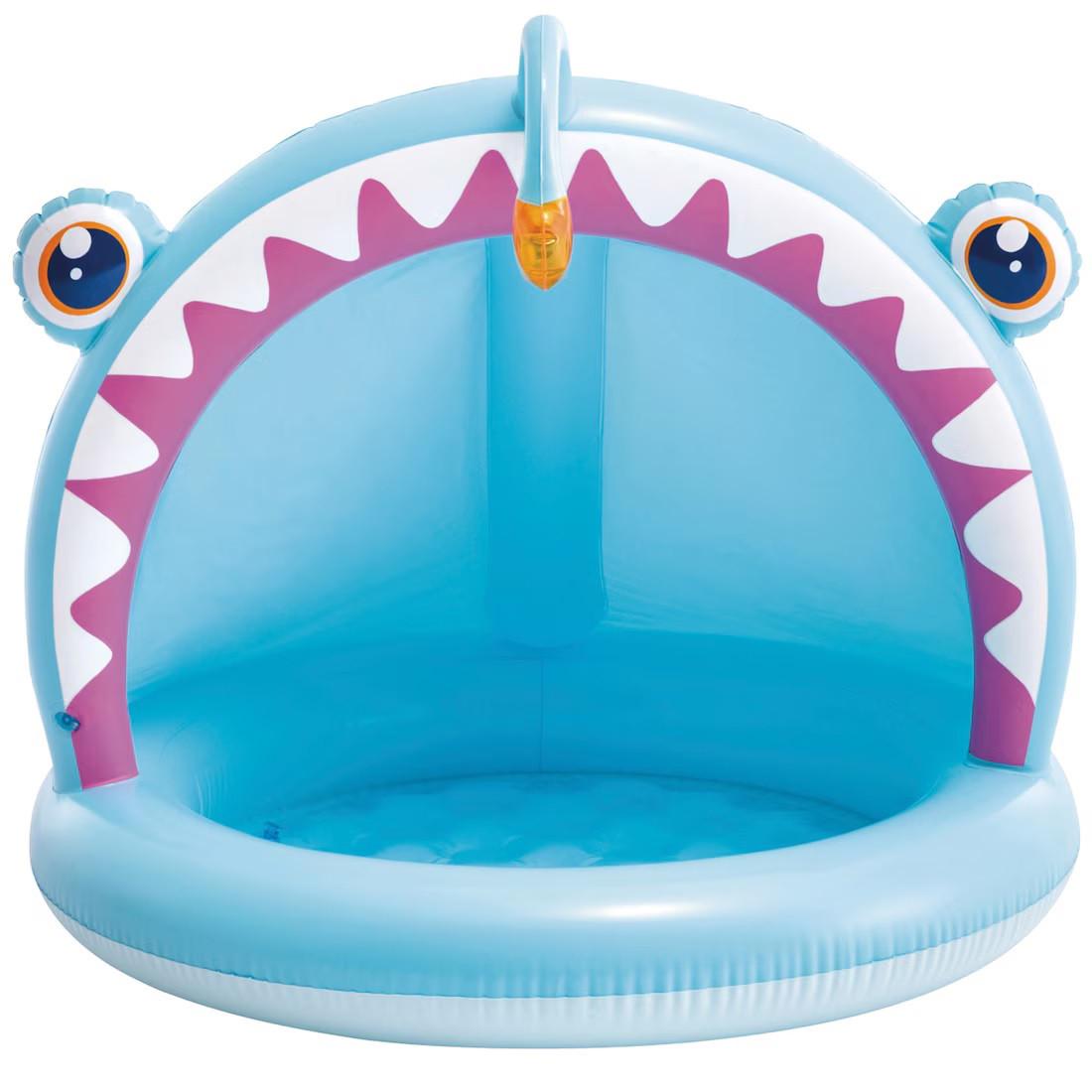 Басейн надувний дитячий Intex Риба Вудильник від року з навісом 127x102x86 см (2533769845) - фото 5