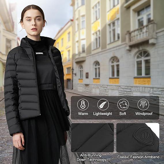 Пуховик Bosideng женский S Черный (31006*10) - фото 3