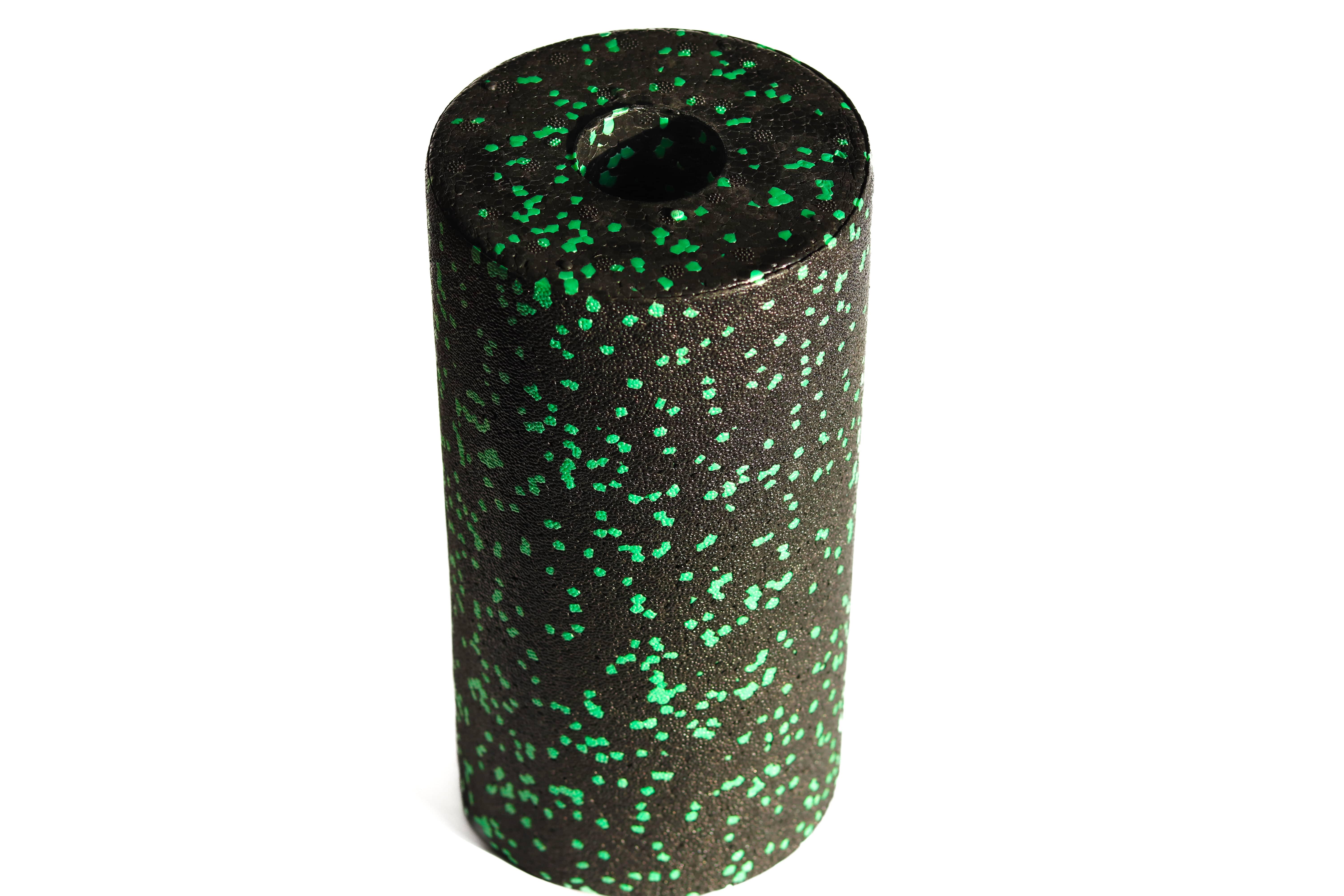 Масажний ролик мфр для спини та тіла RollerUA 30х15 см Black/Green (11351668) - фото 4