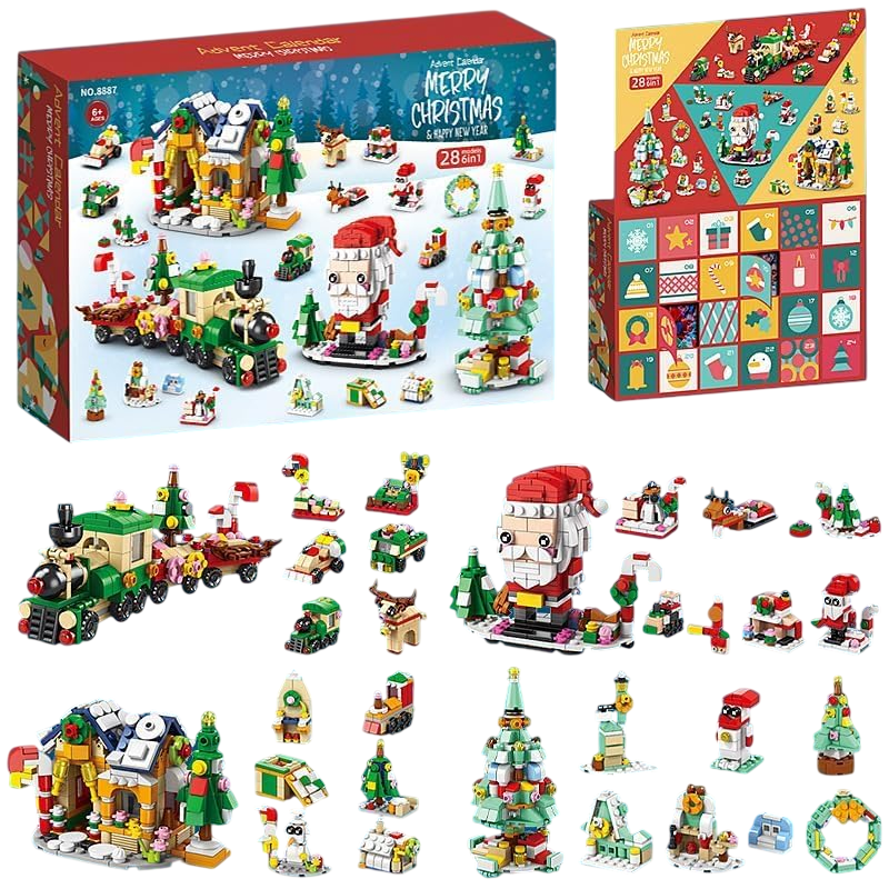 Адвент-календар-конструктор Fun Game 8886-87 Різдвяне диво з Санта Клаусом (2863823369)