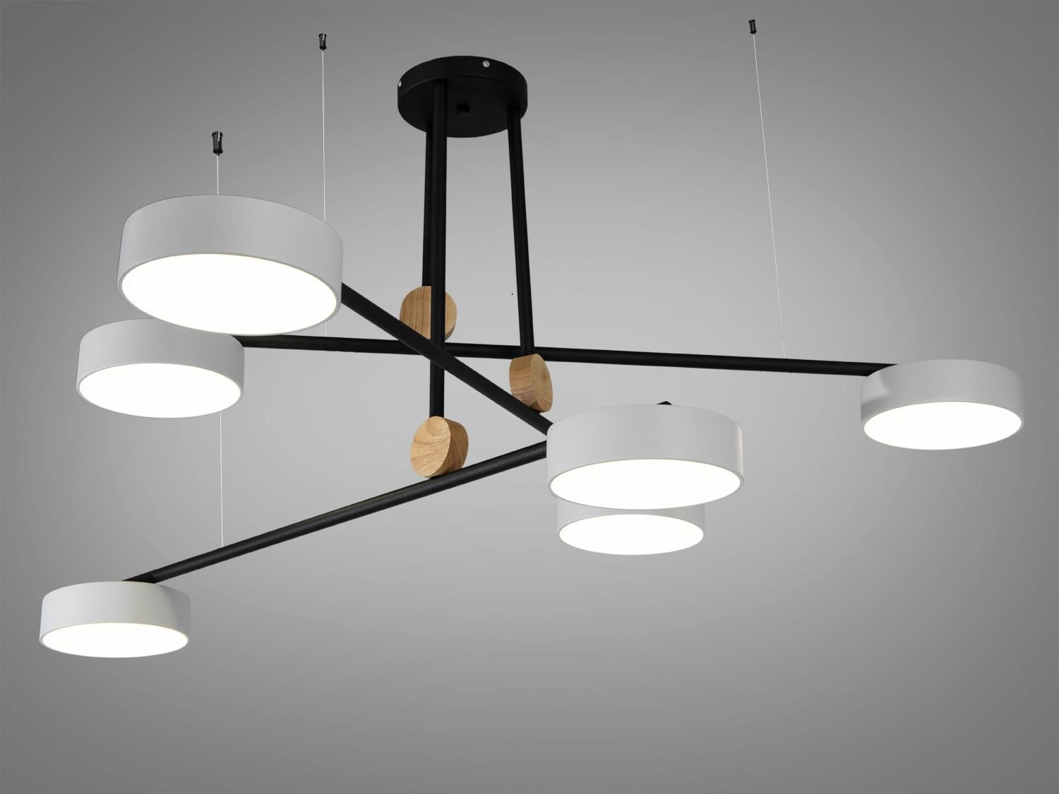 Люстра LED Diasha 30W D405-6BK/GR