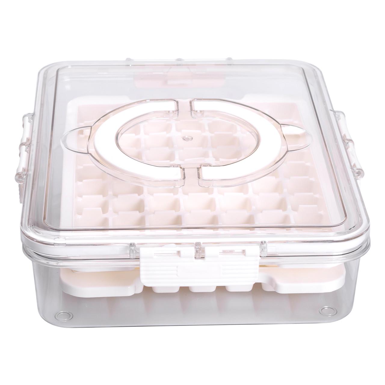 Контейнер для заморожування льоду 126 відсіків 30,5х24х7 см Бежевий - фото 10 Контейнер для заморожування льоду 126 відсіків 30,5х24х7 см Бежевий - фото 10