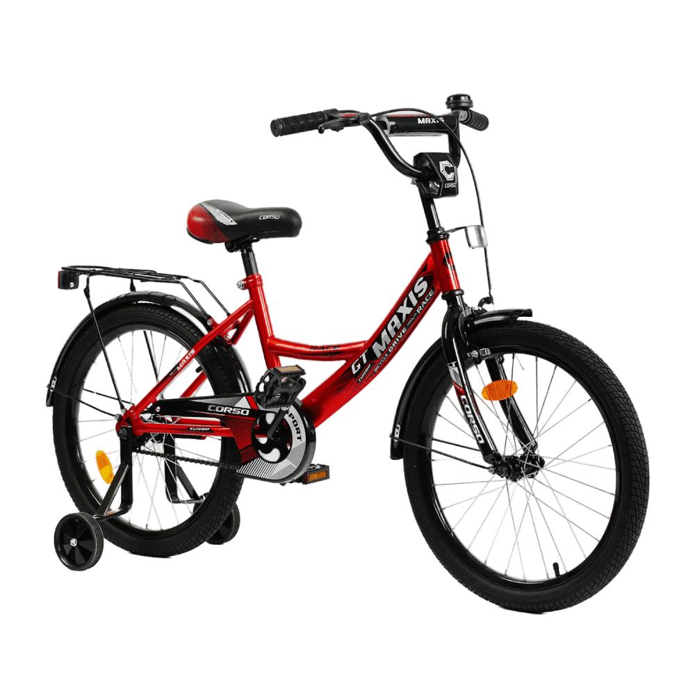 Велосипед дитячий Corso Maxis 20" з ручним гальмом та дзвіночком Red (127919)