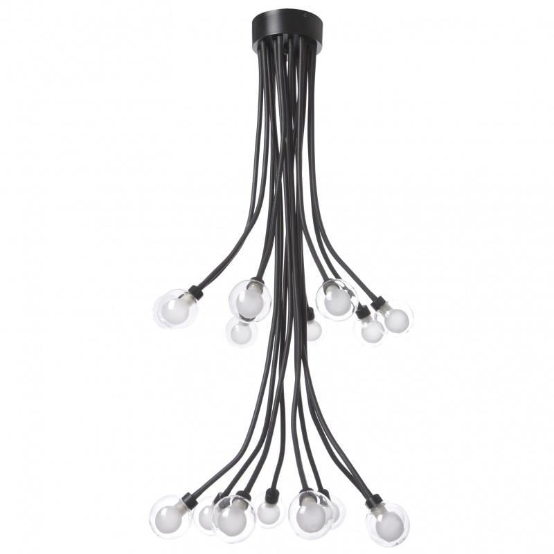 Люстра прованс молекула галогенна з гнучким ріжком лофт Brille BL-416S/16 G9 BK