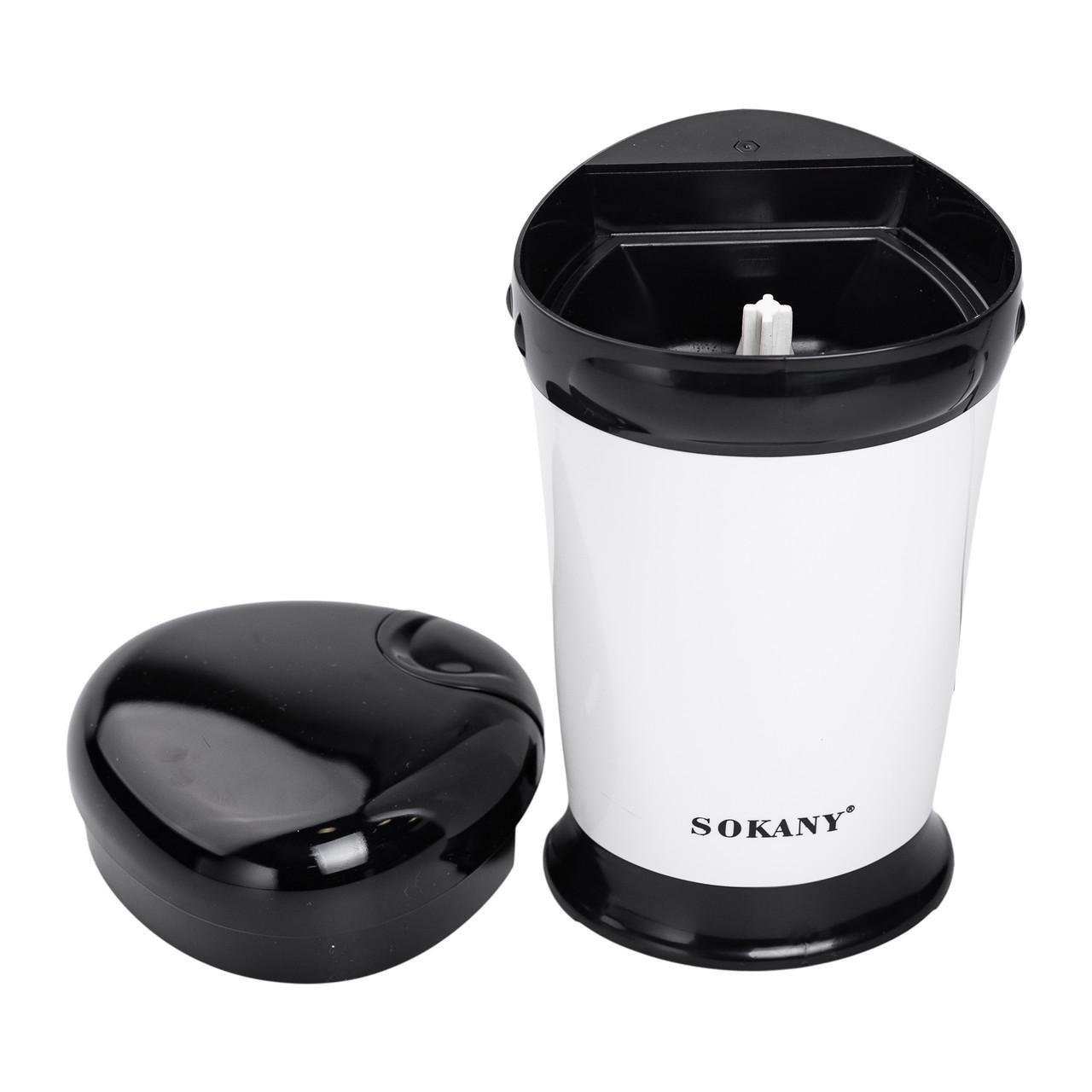 Кофемолка Sokany SM-3012 автоматическая с мелким помолом 180 Вт 75 г Белый (5874)