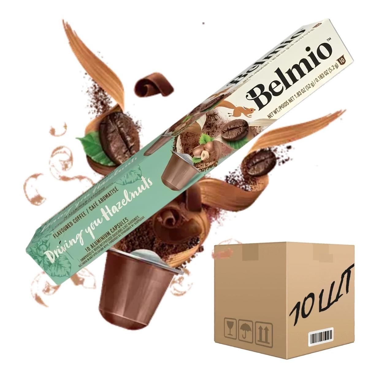 Кофе в капсулах Nespresso Belmio Driving You Hazelnuts 10 шт. ящик 10 шт. (setBij10000507)