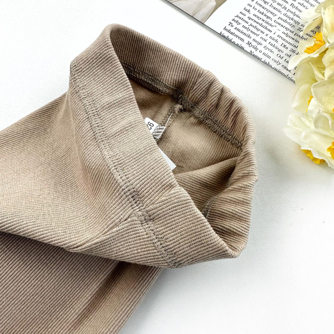 Лосини дитячі в рубчик 122 см Світло-коричневий (2186828608) - фото 2