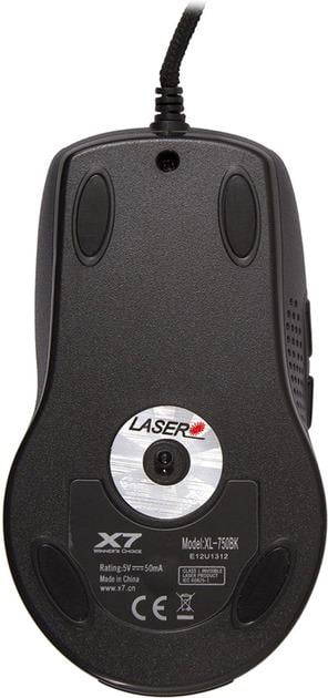 Компьютерная мышка проводная A4Tech XL-750BK-B Black (26712206) - фото 5
