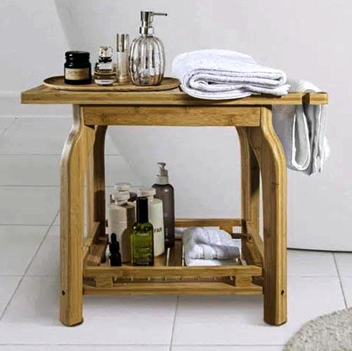 Табурет для ванной из дерева Нуталис Сиена (ТВН-015005)