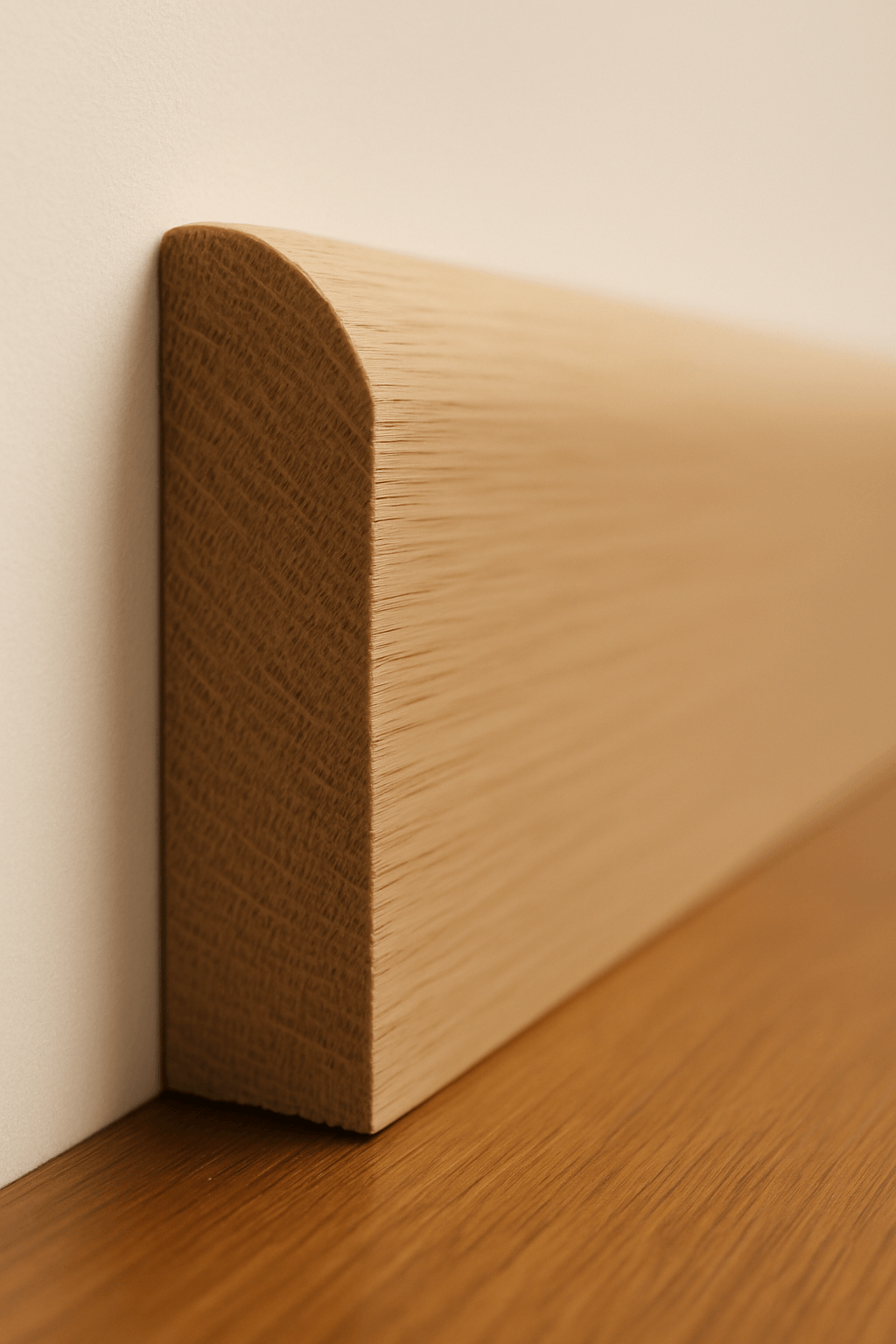 Плинтус деревянный Woodprofile Классик плюс дубовый из массива дерева 12,5х58 мм (29424354)