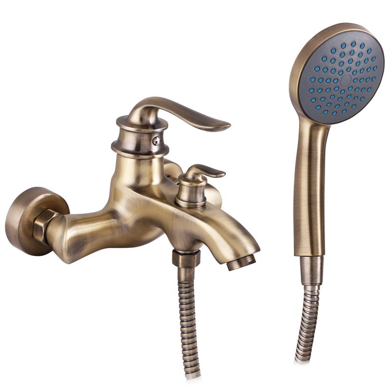 Смеситель для ванны Zerix Z30219-2 ZX0326 однорычажный Бронзовый (128272)