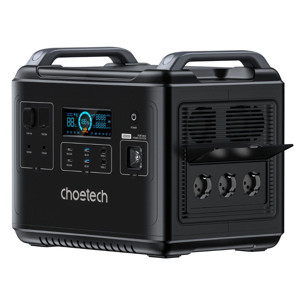 Зарядна станція Choetech 2000W Black (e9d3de35) - фото 6