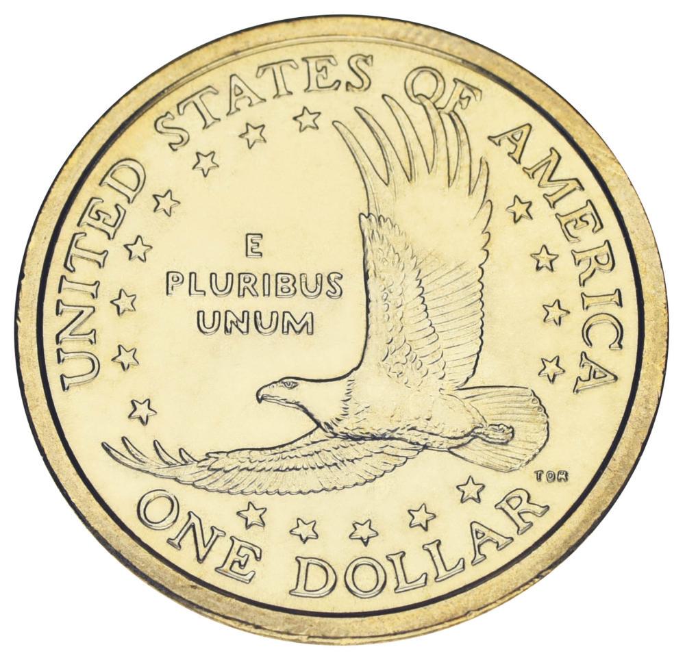 Коллекционная монета США 1 доллар 2001 P UNC Сакагавея Коренные американцы (KM#310)