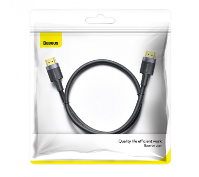 Кабель BASEUS Cafule с HDMI на HDMI 4k 3 м Black (512495)