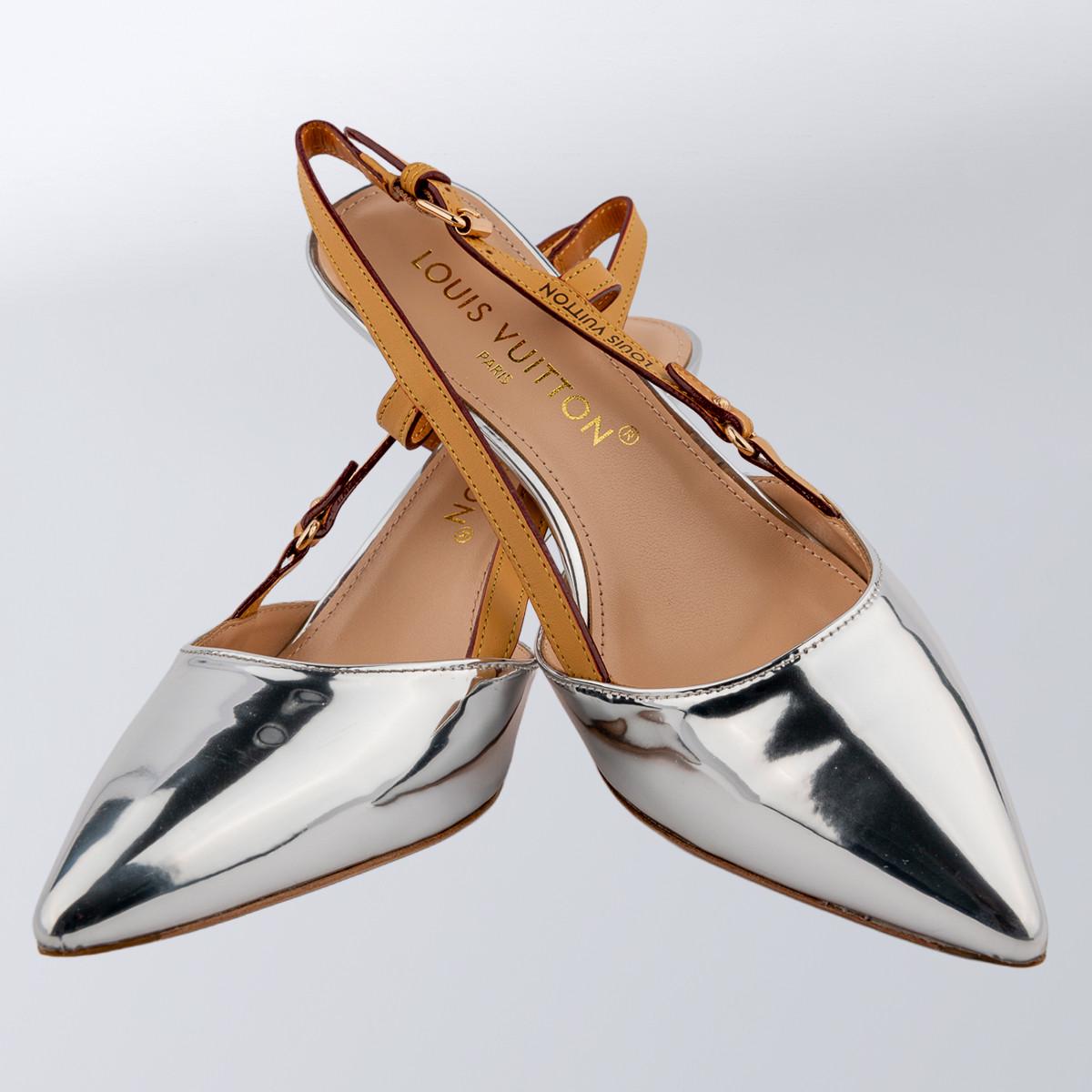 Слінгбекі Blossom жіночі повсякденні Louis Vuitton р. 38 Срібний (2797308477)