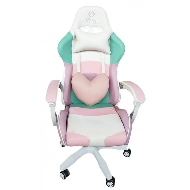 Крісло комп'ютерне офісне Bonro Lady 813 Рожево-фіолетовий (42300099) - фото 2 Крісло комп'ютерне офісне Bonro Lady 813 Рожево-фіолетовий (42300099) - фото 2