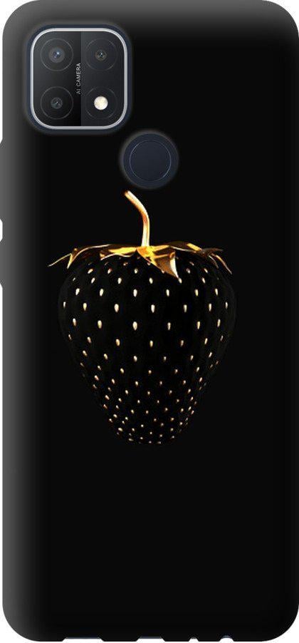 Чехол на Oppo A15 Черная клубника (3585u-2119-42517)