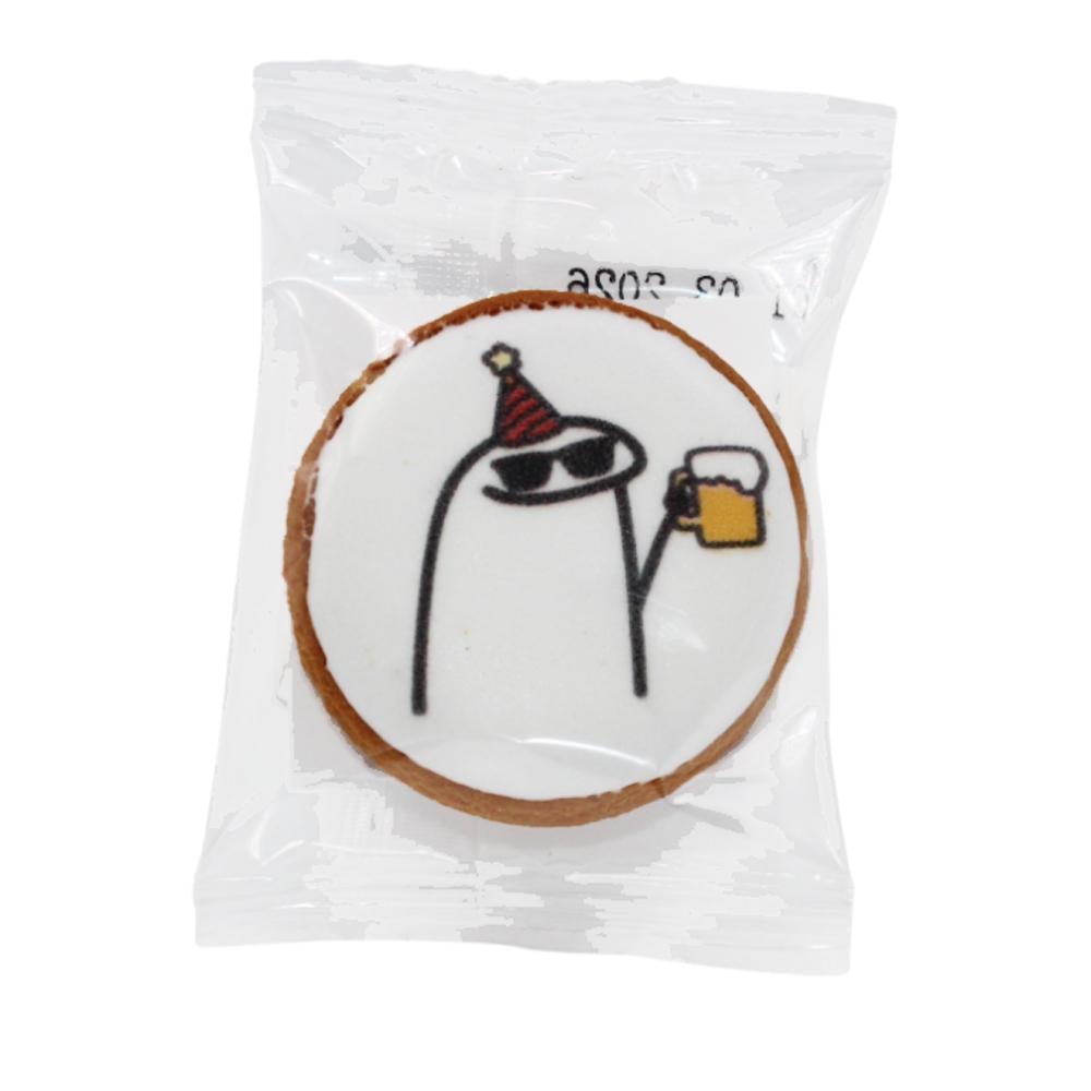 Пряник медово-імбирний міні з харчовим друком Крафт Печиво Чіназес з передбаченням 17 г (20251001)