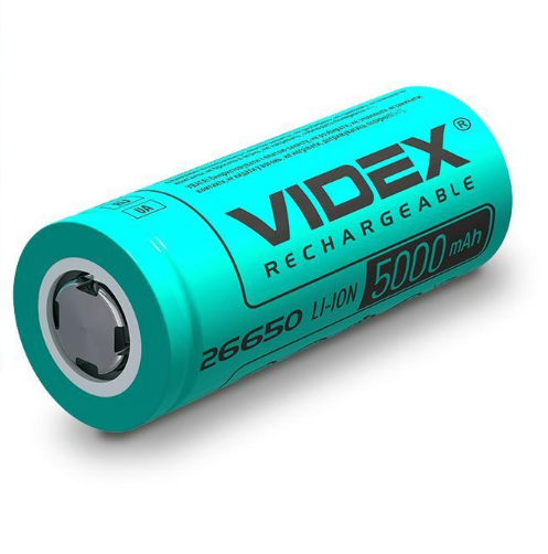 Батарейка акумуляторна Videx Li-ion 26650 без захисту 5000 mAh (29924609)