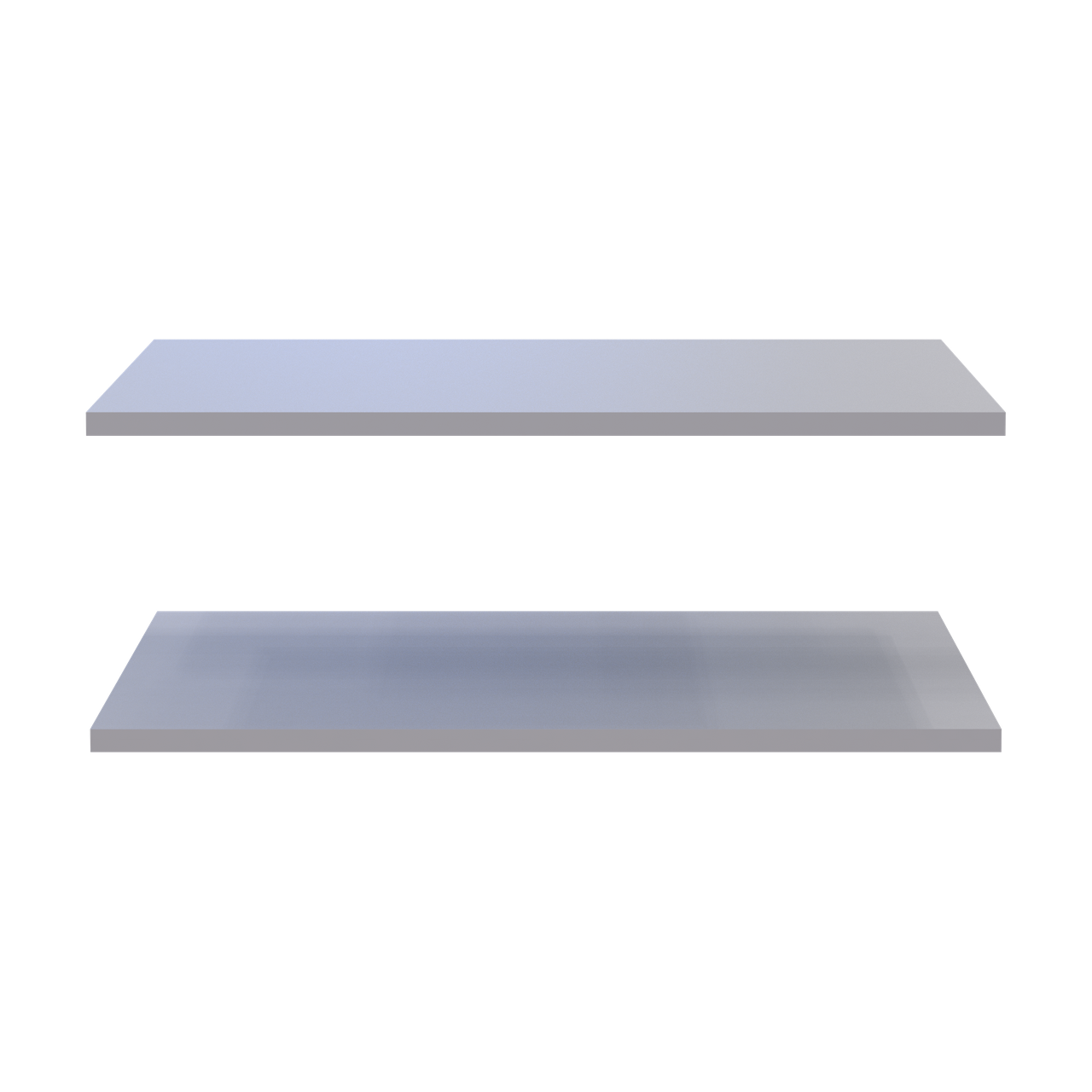 Полиці до тумби Doros Кассель 2 шт. 61,5х34,5х1,6 см Сірий (41516228) - фото 3