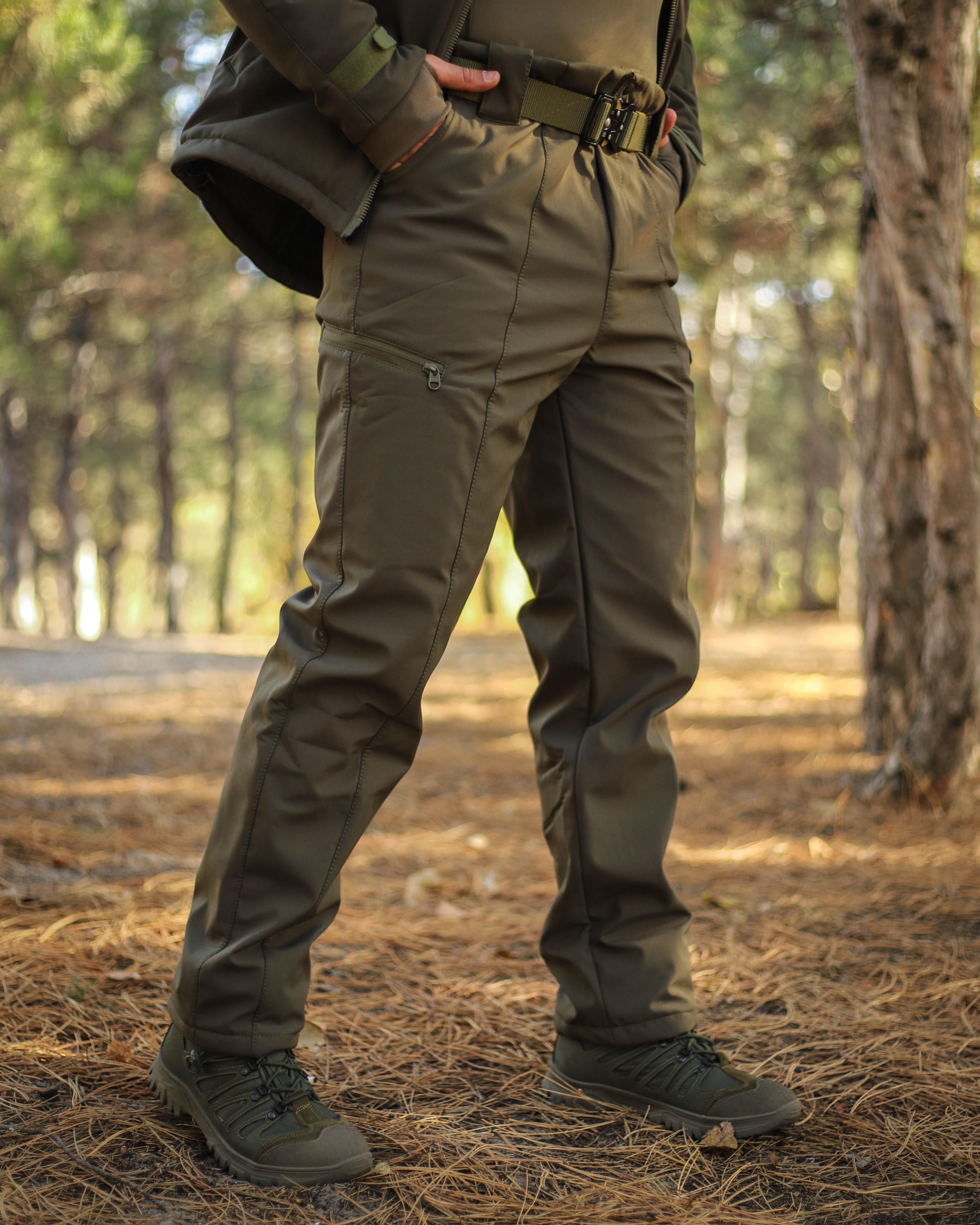 Брюки зимние FCT Design Софтшелл р. 56-58 Хаки - фото 7