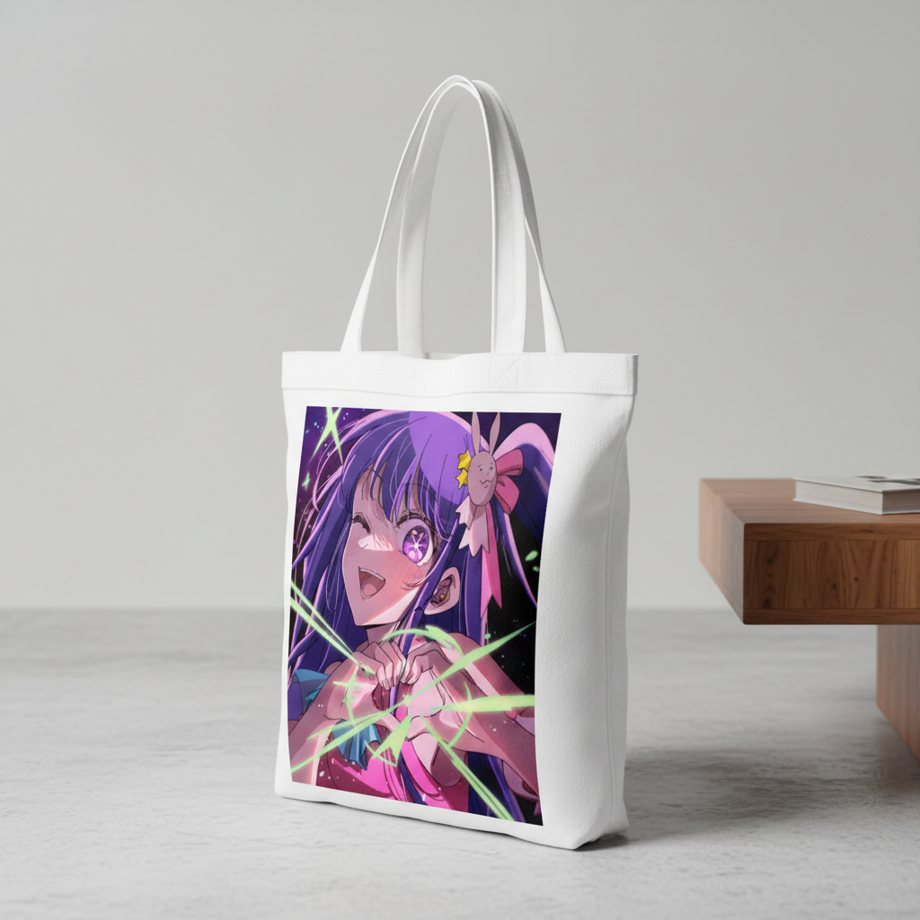 Сумка-шопер Oshi No Ko Ай Хосино из льна Белый (6703)