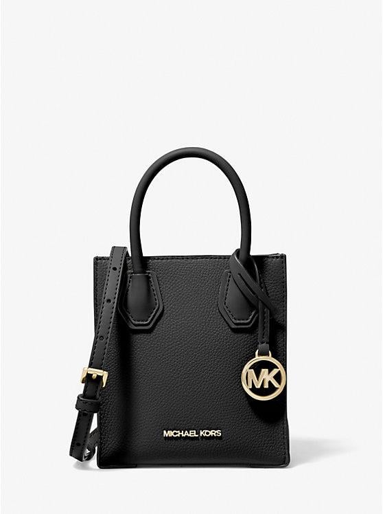 Женская сумка кросс-боди Michael Kors Mercer Extra-Small Pebbled Leather Черный (194900272497)