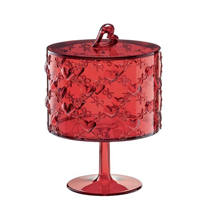 Конфетница Guzzini на ножке Love Red (11540165)