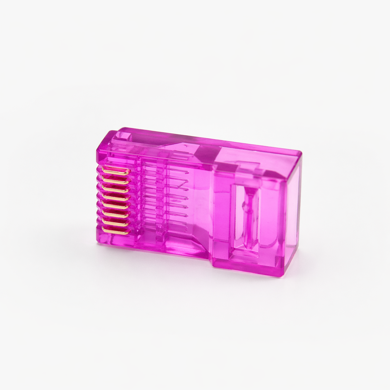 Коннектор Ritar Q100 RJ-45 8P8C UTP Cat5 для обжатия витого пара 100 шт. Violet (654406)