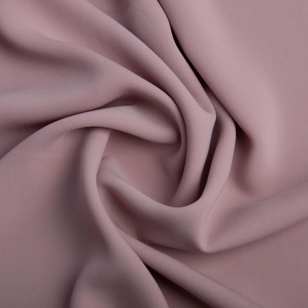 Ткань костюмная креп Kristal Пудровый