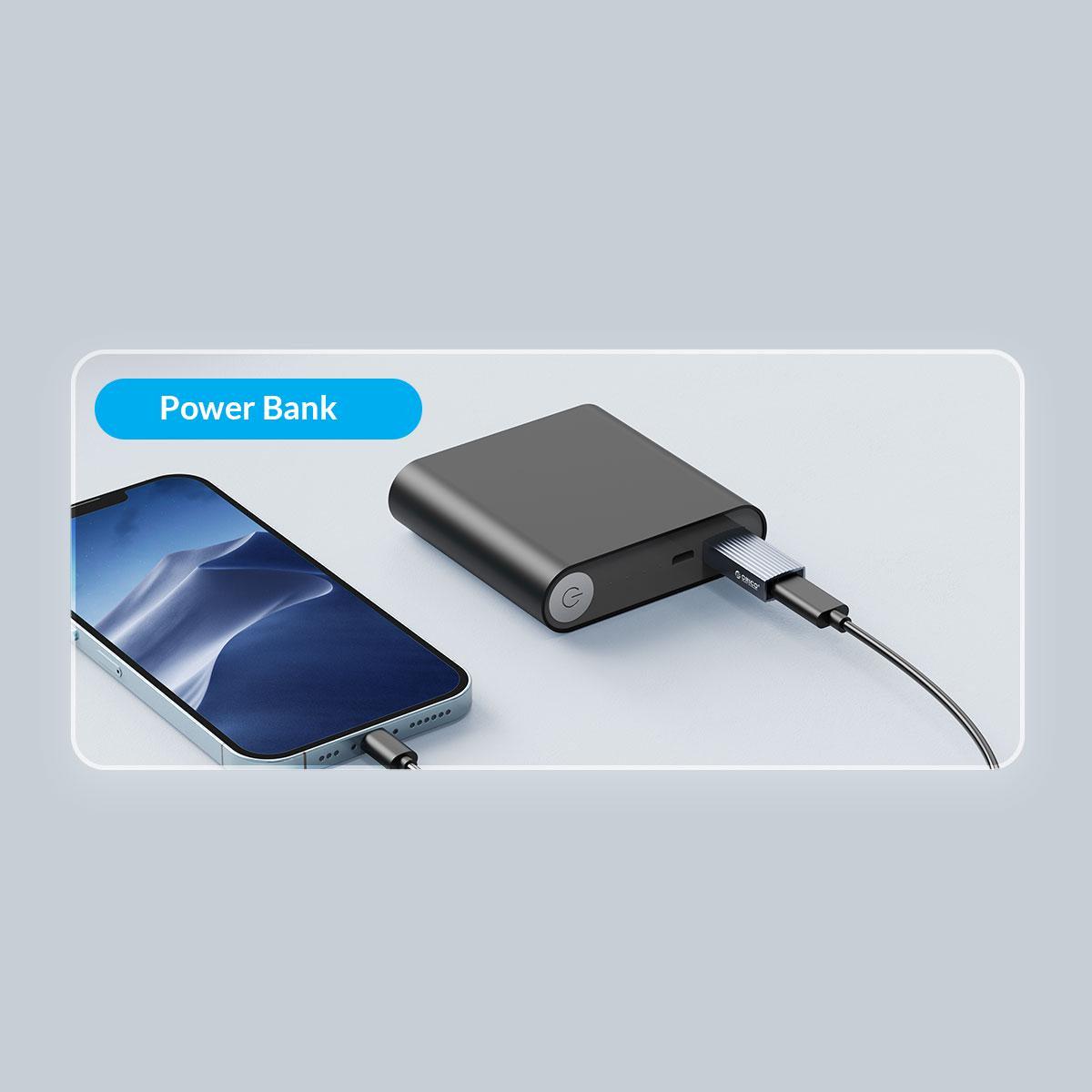 Кабель Orico USB-Type-C 10 Гбіт/с USB 3.1 15W USB-A на USB-C металевий Сірий (ORICO-AH-AC10-GY-BP) - фото 12