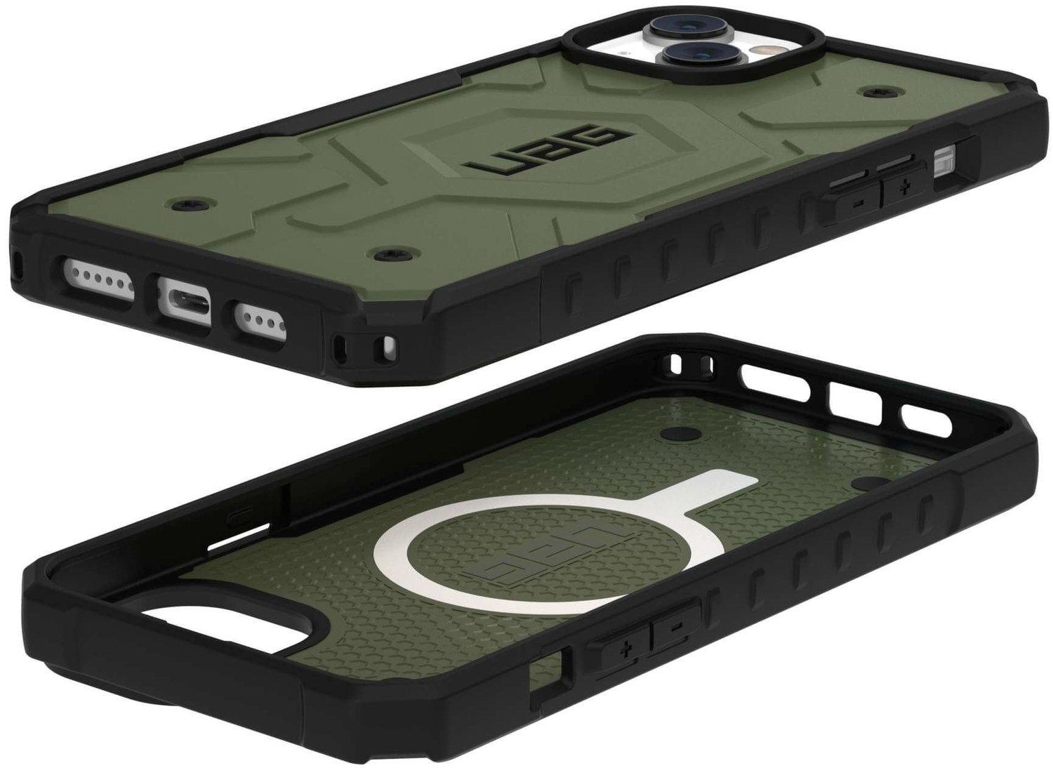 Чохол протиударний UAG Pathfinder MagSafe 114053117272 для Iphone 14 Plus/15 Plus (6.7") Olive - фото 3