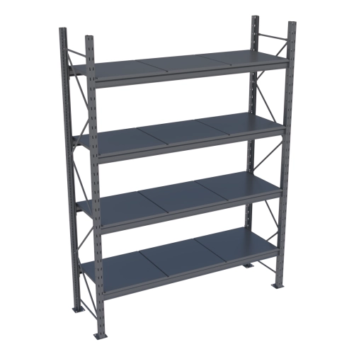 Стеллаж Modern-Expo Mini Rack с металлическими полками основная секция 4 уровня 2584х1850х615 мм (3-3-24)