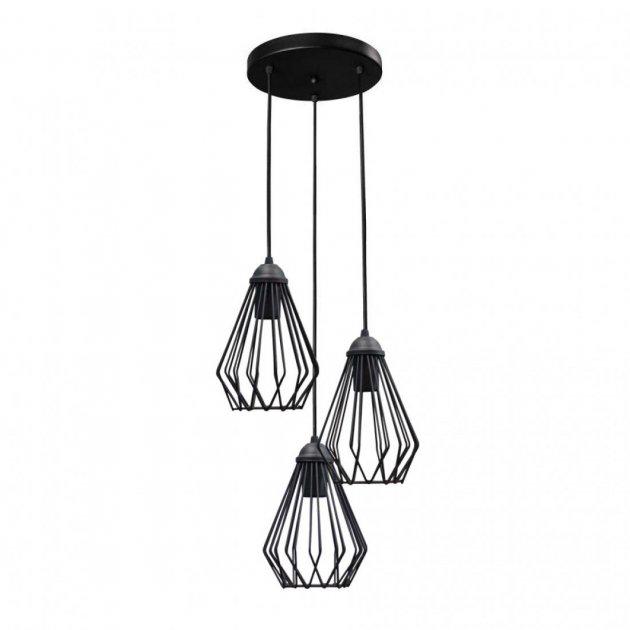 Подвесной светильник лофт MSK ELECTRIC Silvia NL 05371-3R на круглой платформе (615362)