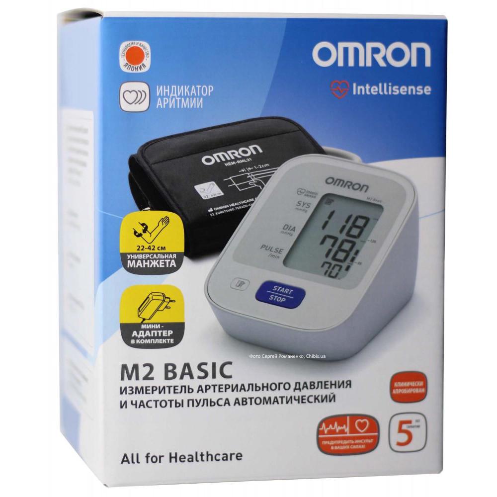 Тонометр автоматический Omron M2 Basic НЕM-7121-АLRU (1861544456) - фото 2